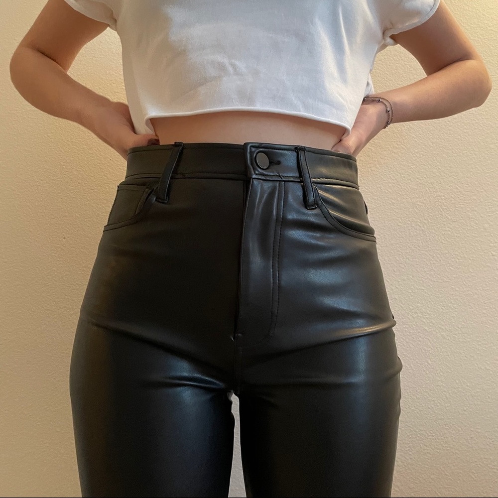 Abercrombie & Fitch Black Leather Pants
